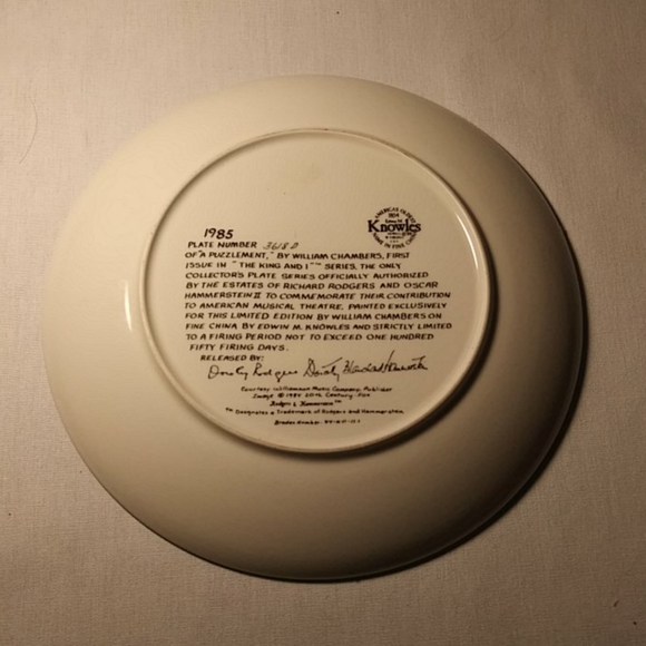 Knowles China Plate "The King & I" - Picture 5 of 8